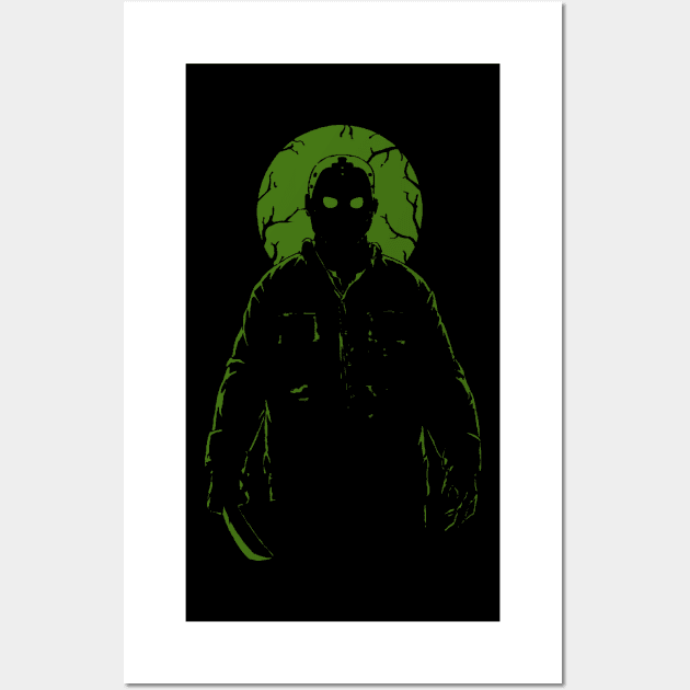 Jason Voorhees silhouette Fan Art Wall Art by w0dan